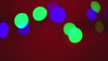 Renksiz Noel ışıkları bokeh. Bulanık Noel geçmişi. Soyut kompozisyon.