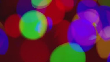 Odaklanamayan Noel ışıkları. Renkli bulanıklık etkisi. Soyut kompozisyon.