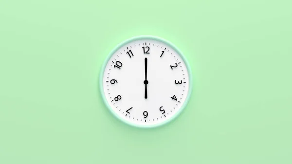 Zegar Twarz Ściany Czasem Liczbą Izolowane Tle Koloru Twarz Zegara — Zdjęcie stockowe