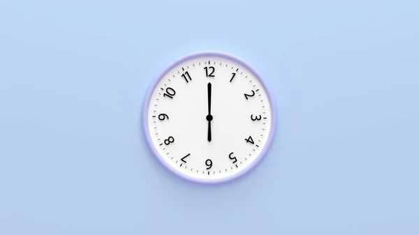 Zegar Twarz Ściany Czasem Liczbą Izolowane Tle Koloru Twarz Zegara — Zdjęcie stockowe