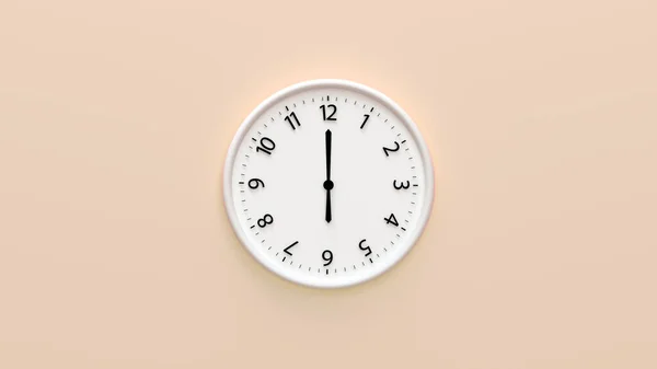 Clock Face Wall Time Number Isolated Color Background Clock Face — Stock Photo, Image