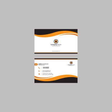 Profesyonel kartvizit şablonu. Kartvizit tasarımı. Vektör kartviziti.