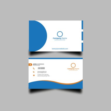 Profesyonel kartvizit şablonu. Kartvizit tasarımı. Vektör kartviziti.