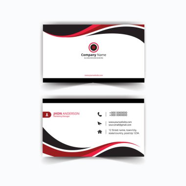 Profesyonel Kartvizit Tasarımı. Vektör Kart Tasarımı.