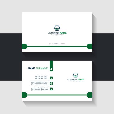 Modern iş kartı şablonu. İsim kartı tasarımı. Yeni İş Kartı Tasarımı. 