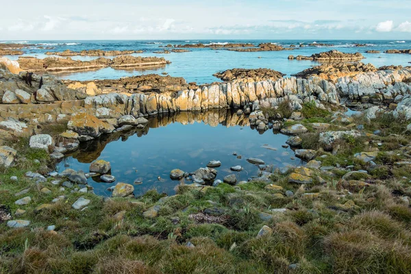 stock image Photograph of the rugged Cataraqui Shipwreck Memorial Coastline on King Island in the Bass Strait of Tasmania