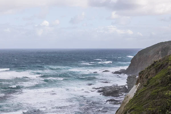 Foto Der Zerklüfteten Küste Und Landschaft Entlang Der Great Ocean — Stockfoto