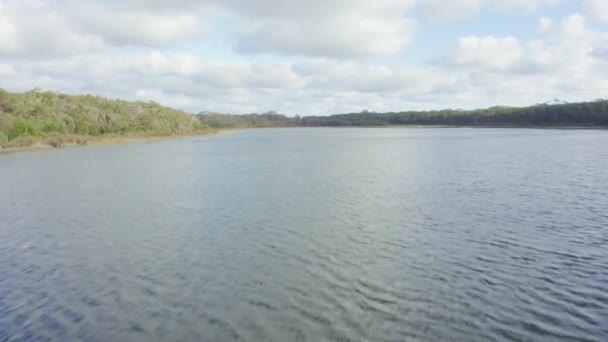 Imagens Aéreas Drones Lagoa Martha Lavinia Costa Leste Ilha King — Vídeo de Stock