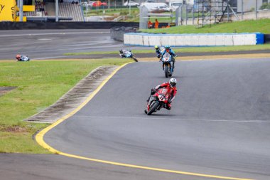 SYDNEY, NEW SOUTH WALES, AUSTRALIA - 29 Mart 2025: Broc Pearson Avustralya 'nın Sidney Motor Parkı' nda Avustralya Superbike Şampiyonası 'nın 2. raundunda Ducati' de.