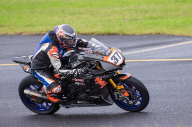 SYDNEY, NEW SOUTH WALES, AUSTRALIA - 29 Mart 2025: Avustralya 'daki Sydney Motor Parkı' nda Avustralya Superbike Şampiyonası 'nın 2. turunda Yamaha' da Michael Edwards.