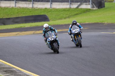 SYDNEY, NEW SOUTH WALES, AUSTRALIA - 29 Mart 2025: Avustralya 'daki Sydney Motor Parkı' nda Avustralya Superbike Şampiyonası 'nın 2. raundunda Yamaha' da Tom Edwards.