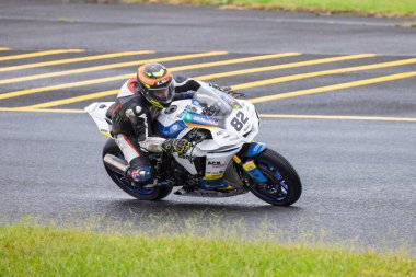 SYDNEY, NEW SOUTH WALES, AUSTRALIA - 29 Mart 2025: Avustralya 'daki Sydney Motor Sporları Parkı' nda Avustralya Superbike Şampiyonası 'nın 2. turunda Yamaha' da Ryan Yanko.