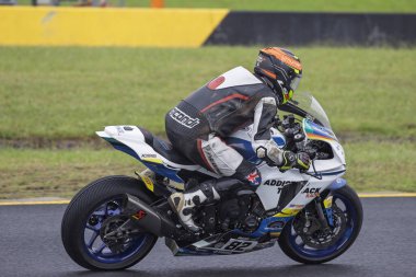 SYDNEY, NEW SOUTH WALES, AUSTRALIA - 29 Mart 2025: Avustralya 'daki Sydney Motor Sporları Parkı' nda Avustralya Superbike Şampiyonası 'nın 2. turunda Yamaha' da Ryan Yanko.