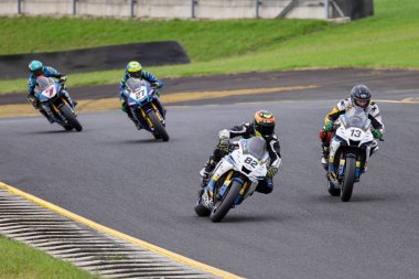 SYDNEY, NEW SOUTH WALES, AUSTRALIA - 29 Mart 2025: Avustralya 'daki Sydney Motor Sporları Parkı' nda Avustralya Superbike Şampiyonası 'nın 2. turunda Yamaha' da Ryan Yanko.