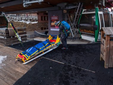 Chamonix, Fransa. 24 Ocak 2025.