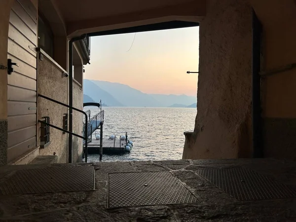 Güzel liman manzarasının manzarası