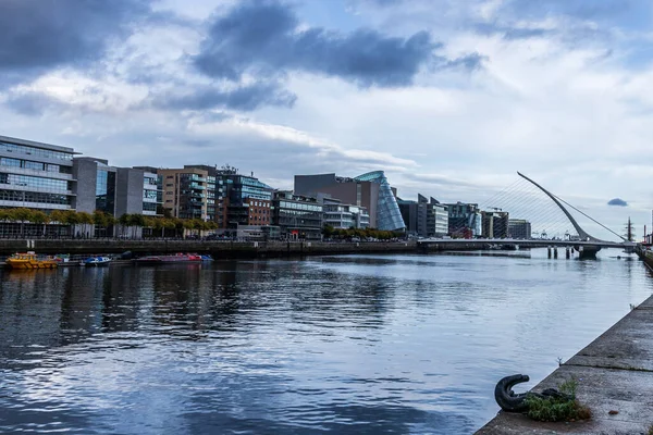 Samuel Beckett Bridge Dublin Ireland Stock Picture