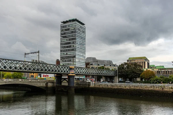 Dublin Nad Rzeką Liffey — Zdjęcie stockowe