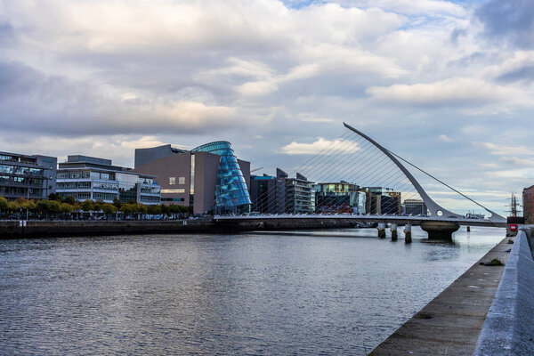 Samuel Beckett Bridge Dublin Ireland
