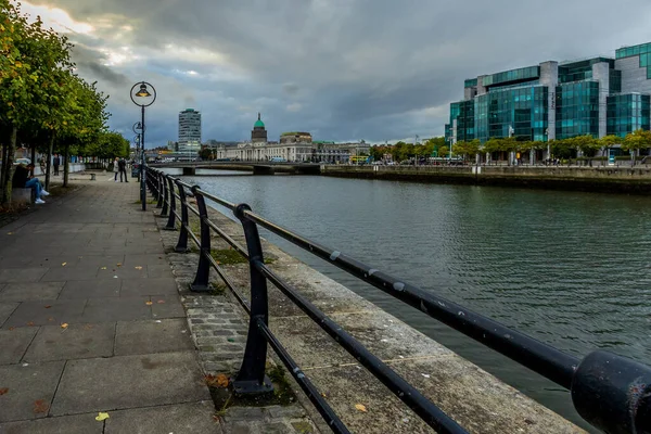 stock image Dublin on the River liffey