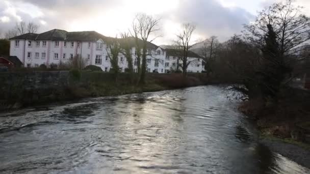 River Greta Keswick Lake District Cumbria — Stok video