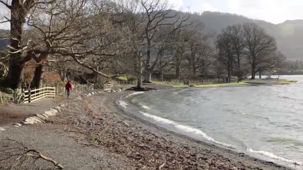 Derwentwater Keswick Lake District Cumbria Reino Unido — Vídeo de stock
