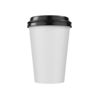 Şeffaf arka planda izole kahve fincanı