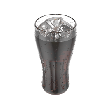 Kola kadehi şeffaf arkaplanda izole edildi