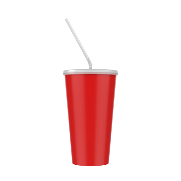 Meyve suyu bardağı şeffaf arkaplanda izole edildi