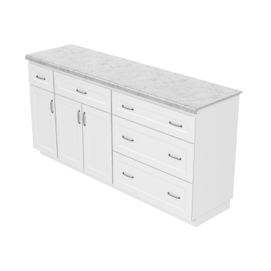 Mutfak dolapları şeffaf arkaplanda izole edildi