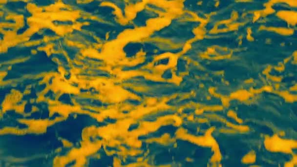 Abstrakt Blue Waves Rörelse Kaotisk Rörelse För Bakgrund — Stockvideo
