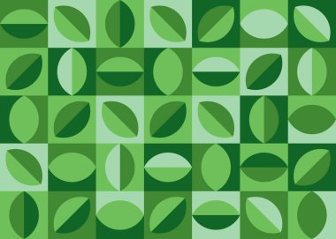 Natural banner in abstract style. Minimalist geometric design.