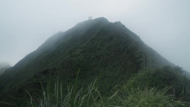 Pohled Schodiště Nebe Havaj — Stock video