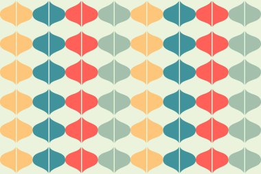 Dalgalı şekilli, kusursuz bir desen. 10 saniye.