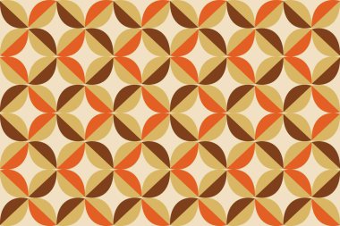 70 'lerin Kusursuz Retro Deseni. 60 'lar ve 70' ler estetik tarzı. 10 saniye.