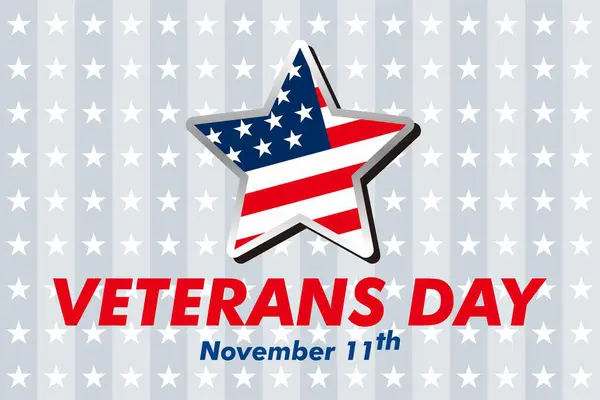Veterans Day is a National Holiday celebrated each year on November 11th. Background, poster, greeting card, banner design. Vector EPS 10