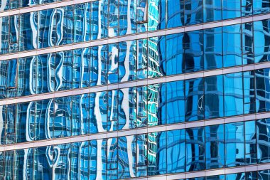 Chicago şehir merkezinin modern şehir mimarisi.