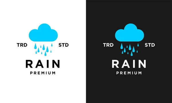 Rain Letter Logo Icon Design Modern Logo Minimalist Template — Stock Vector