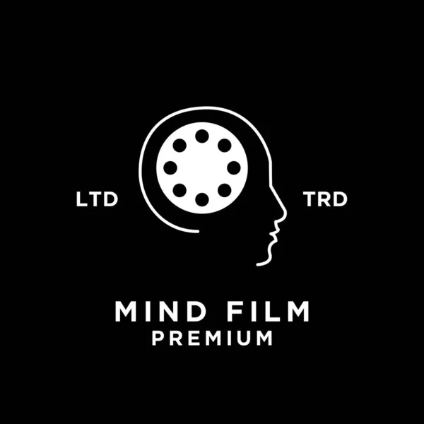Mind Film Logo Ikone Design Vorlage — Stockvektor