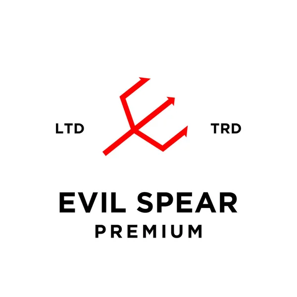 Evil Hell Logo Icon Design Illustration Template — Stock Vector