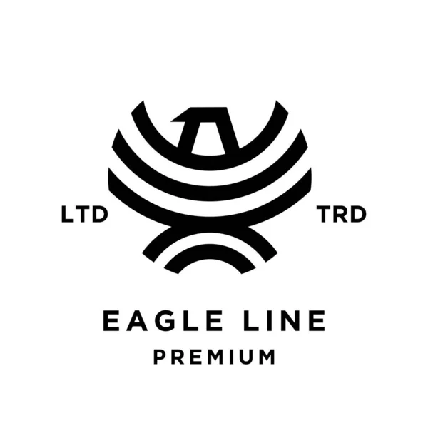 Eagle Line Abstract Icon Design Illustration Template — Stock Vector
