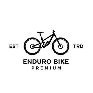 Enduro yokuş aşağı Bisiklet mtb simge tasarımı logo şablonu