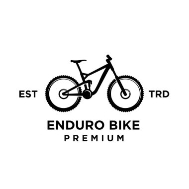 Enduro yokuş aşağı Bisiklet mtb simge tasarımı logo şablonu