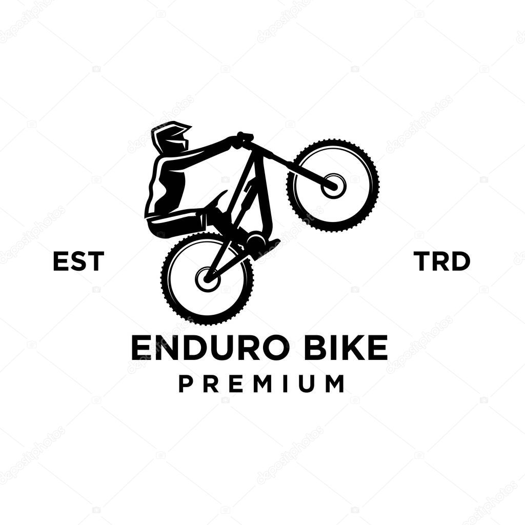 Enduro downhill Bike mtb icon design logo template