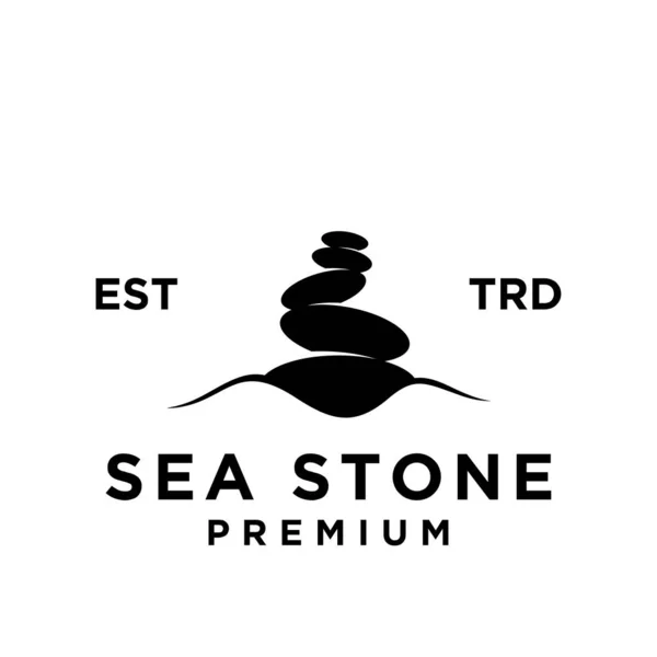 Design Ícone Logotipo Pedra Modelo Ilustração —  Vetores de Stock
