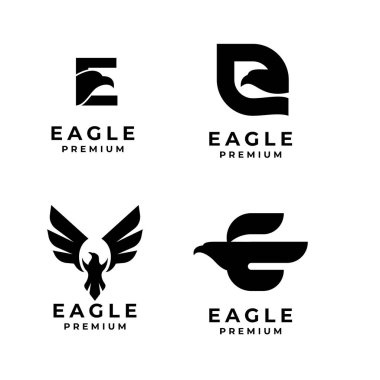 E kartal harf koleksiyonu tasarım illüstrasyonuName