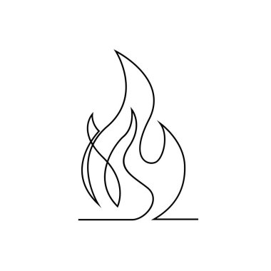 Dosya sürekli tek satır simgesi illüstrasyonu