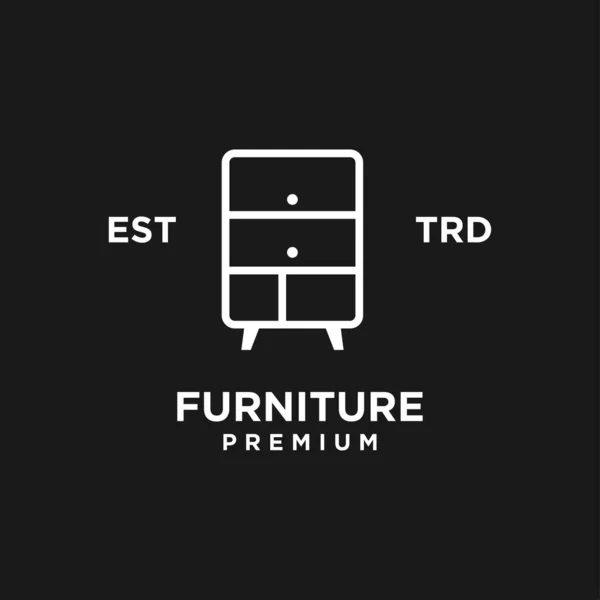 Furniture Icon Design Illustration Template — Stock Vector