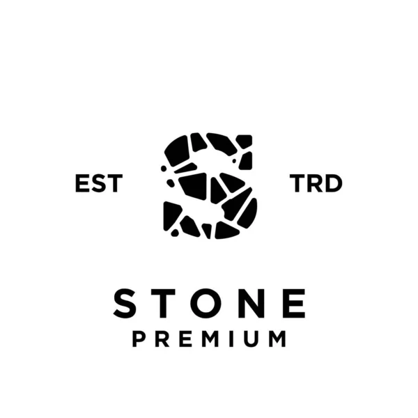 Pedra Inicial Logotipo Ícone Design Ilustração Modelo — Vetor de Stock