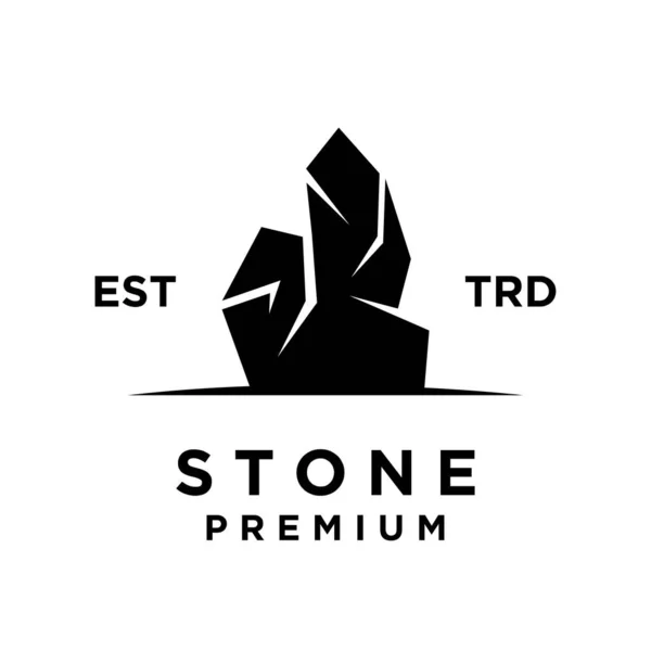 Plantilla Ilustración Diseño Icono Logotipo Piedra — Vector de stock